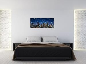 Tablou - Municipiul nocturn (120x50 cm)