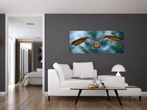 Tablou -Bufnita în zbor (120x50 cm)