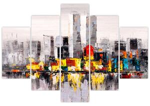 Tablou -Pictura orașului (150x105 cm)