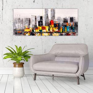 Tablou -Pictura orașului (120x50 cm)