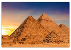 Tablou - Piremidele din Egipt (90x60 cm)