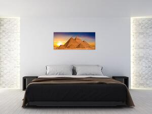 Tablou - Piremidele din Egipt (120x50 cm)