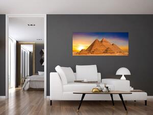 Tablou - Piremidele din Egipt (120x50 cm)