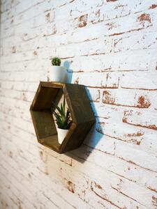 Raft de perete din lemn Winnipeg mic palisandru