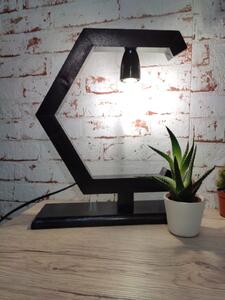 Lampa de birou din lemn Connecticut negru
