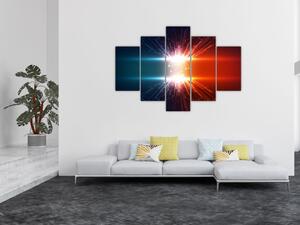 Tablou abstract cu glonț activ (150x105 cm)