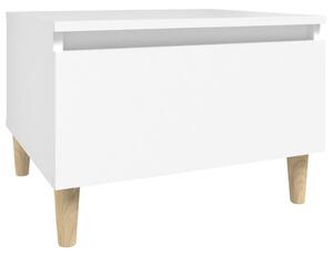 Masă laterală, alb, 50x46x35 cm, lemn compozit