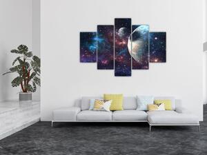 Tablou cu cosmos (150x105 cm)
