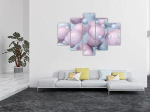 Tablou abstract - Bile în pastel (150x105 cm)