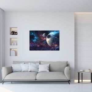 Tablou cu cosmos (90x60 cm)
