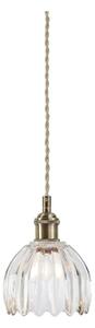 Markslöjd 109136 - Pendul suspendat pe cablu GOTA, 1xE14/40W/230V, alamă/sticlă transparentă