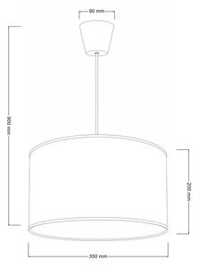 Brilagi - Lustră LED suspendată pentru copii BOBO 1xE27/60W/230V pr. 35 cm alb/cu animale