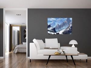 Tablou - Munții pictați (90x60 cm)