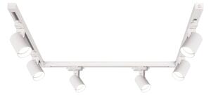 Brilagi HUSKY - Sistem de șină cu 6 spoturi GU10, 10 W, 230 V, alb
