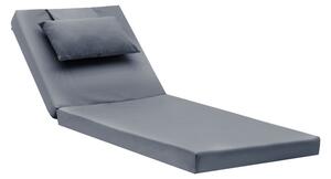 Saltea sezlong Sunset gri 65x185x10cm
