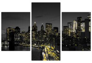 Tablou cu metropolă nocturnă (90x60 cm)