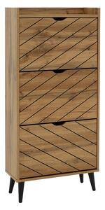 Dulap Pantofi Model Boone, Stejar sonoma, 60x23.8x131.6 cm