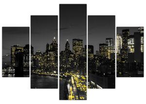 Tablou cu metropolă nocturnă (150x105 cm)