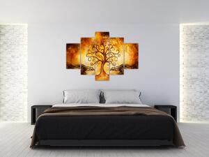 Tablou natural abstract cu copac (150x105 cm)