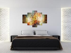 Tablou abstract cu copac (150x105 cm)
