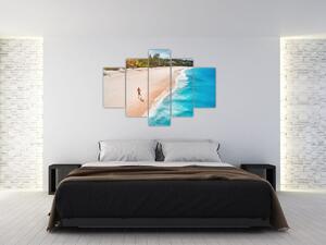 Tablou - Fuga pe plajă (150x105 cm)