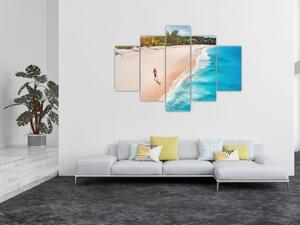 Tablou - Fuga pe plajă (150x105 cm)