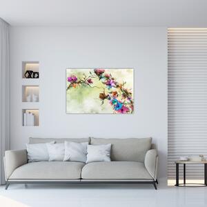 Tablou - Pictua cu flori (90x60 cm)