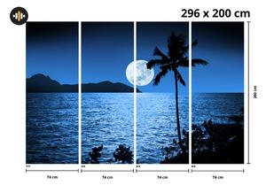 Fototapet - Lună plină (296x200 cm)