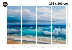 Fototapet - Marea pictată (296x200 cm)