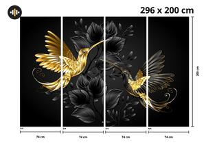Fototapet - Colibri de aur (296x200 cm)