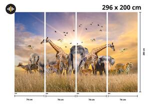 Fototapet - Safari (296x200 cm)