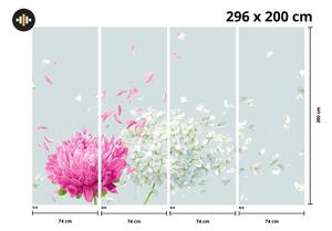 Fototapet - Floare în vânt (296x200 cm)