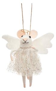 Ornament de Crăciun din material textil Angel Mouse – Sass & Belle