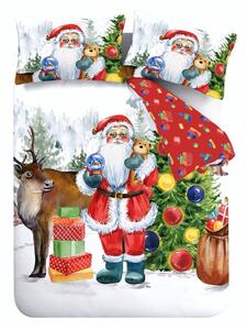 Lenjerie de pat pentru pat dublu 200x200 cm Retro Santa – Catherine Lansfield