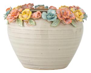 Ghiveci decorativ din gresie pictată manual ø 19,5 cm Eanna – Bloomingville