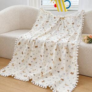 Patura copii bumbac 100%, caluti balansoar, 100x150 cm