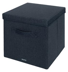 Cutii de depozitare gri-închis 2 buc. din material textil cu capac 33x38x32.5 cm – Leitz