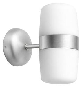 Northern Aplică de perete cu LED, culoare aluminiu, Ø 23 cm, 2 becuri, reglabil, Metalic, Baie, Aluminiu, Design