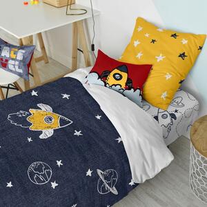 Lenjerie de pat pentru copii din bumbac pentru pat de o persoană 140x200 cm Starspace – Mr. Fox
