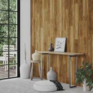 Panouri de perete aspect lemn, maro, 4,12 m², PVC