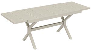 Outsunny Masă Extensibilă de Grădină pentru 8-10 Persoane, din Aluminiu și Oțel, 154/214x85x73 cm, Gri | Aosom Romania