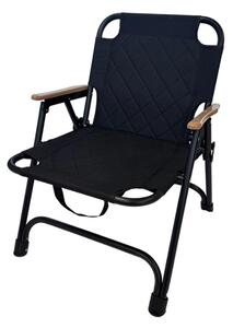 Comfycamper™ Scaun De Camping Pliant Capitonat, Negru