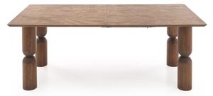 Masă de dining extensibilă Melton, nuc deschis (200–300x101 cm)