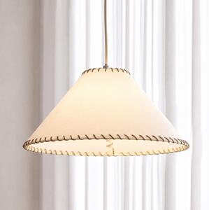 NOLA Lampa suspendată Nola Whitt, albă, din hârtie, Ø 39 cm, E27, reglabil, Alb, Camera de zi / sufragerie, Hârtie / Carton, Scandinavă