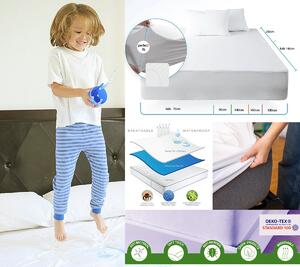 Husa protectie saltea 70x140 impermeabila bumbac 100%