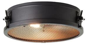 Brilliant - Plafonieră ZOIS 2xE27/28W/230V diam. 34 cm negru