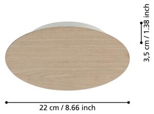 Aplică LED Eglo 901739 ALAMILO LED/9,2W/230V 3000K bej