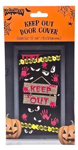 Husă de ușă, pentru Halloween, mesaj Keep Out, 85x163 cm, Eurowrap