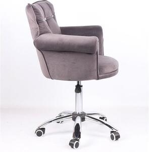 HR804CK Scaun Grafit din Catifea