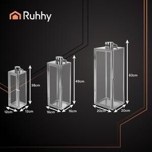 Felinar decorativ argintiu Ruhhy 26477 – Set de 3 bucăți